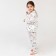 Pajama nursery (shirt, trousers) KAFTAN "Rainbow" p. 110-116, white