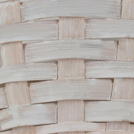 Wicker basket, 20 x 11/35 cm, white, bamboo-4