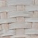 Wicker basket, 20 x 11/35 cm, white, bamboo
