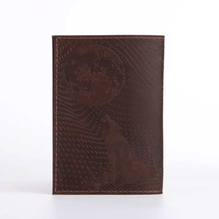 Passport cover, brown color-1
