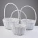 A set of baskets, 3 pcs, 40 × 31 × 19/52 cm, 33 × 25 × 17/47 cm, 29 × 22 × 15/42 cm, willow