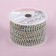 Chain with rhinestones, with holography, metal, glass, 3 mm, 9 ± 1 m, silver color