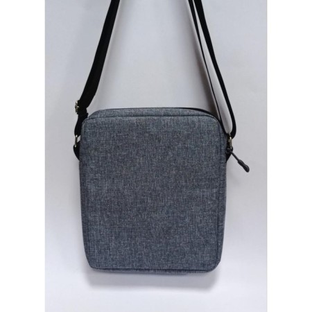 Bag Men's Cross-Bodi Listo Oxford gray snow with a black sling-2