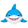 Foil ball 31 "Fun shark", figure