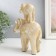 Polystone souvenir "White Elephant with an elephant on the back, with gold - layers" 16x7x19.5 cm