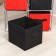 Store for storage of clothing shares, 4 boxes, 60 × 29 × 60 cm, red-black color