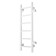 Water towel "Sanprise" Aurora P6, 200x800 mm, side connector., White matte