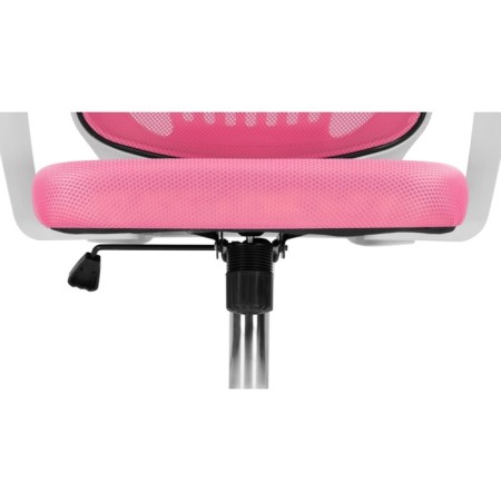 Children's armchair Ergoplus metal/fabric, chrome/pink 61x55x84 cm-8
