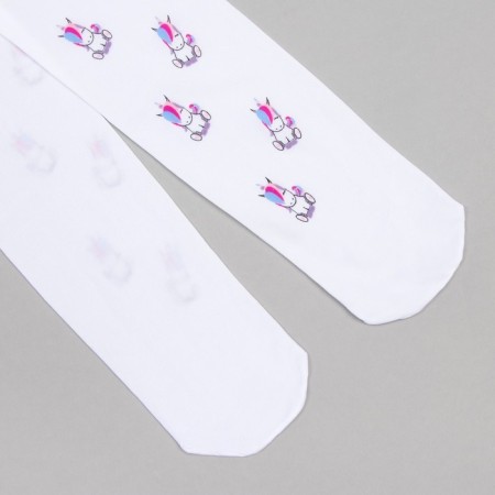 Pantyhose children, white color, height 146-152 (11-12 years)-6