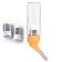 Drill for rodents, 80 ml, fastening-spring, and two interchangeable filters, orange