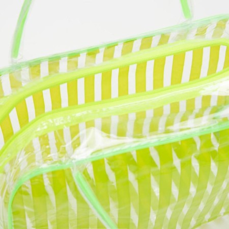 Lightning cosmetic bag, green color-2