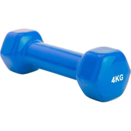 Rubberized dumbbells Bradex SF 0166, blue, 4 kg-2