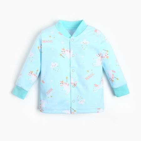 Nursery blouse, blue/unicorn color, height 56 ​​cm