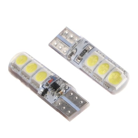 Auto Stuffing LED Cartage, T10 W5W, 12 V, 3 W, 6 SMD-5050, set 2 pcs-1