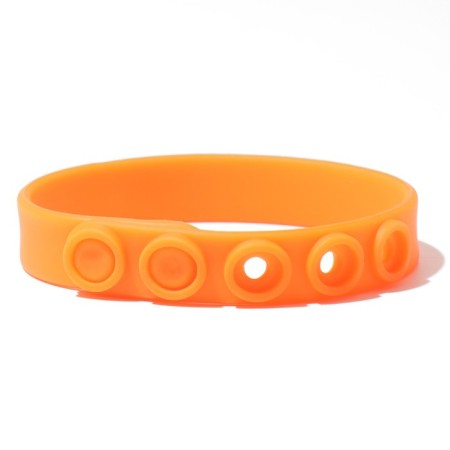 Silicone bracelet "strap", color orange color-1