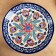 Largan Rishtan ceramics "Flowers", 42 cm, blue