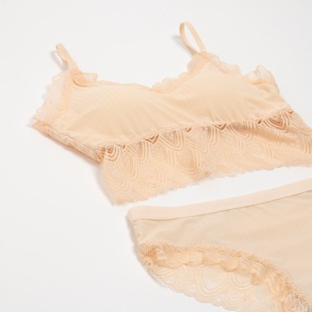 Female set (top, panties) Milk color, size 42-44-4