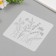 Plastic stencil "Field flowers" 15x15 cm