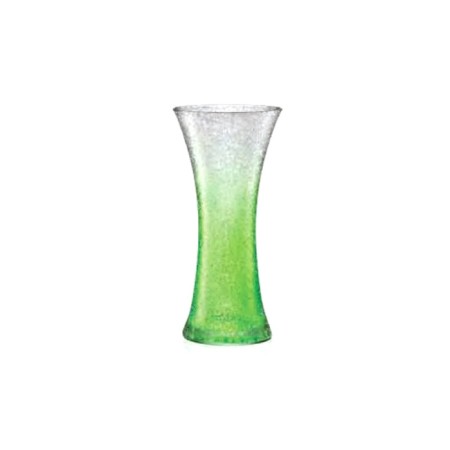 Vase for flowers, green color, 34 cm