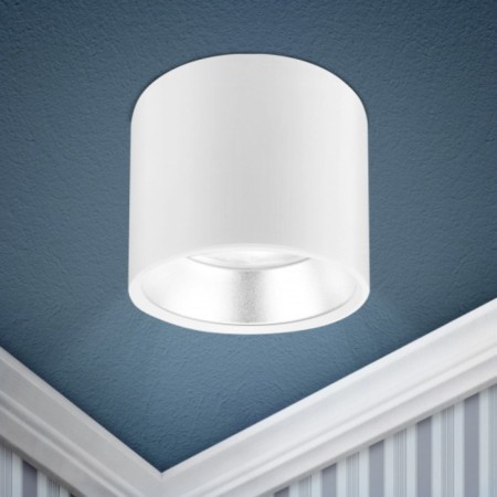 Lamp 1x12W GX53 9.6x9.6x8 cm, white/silver