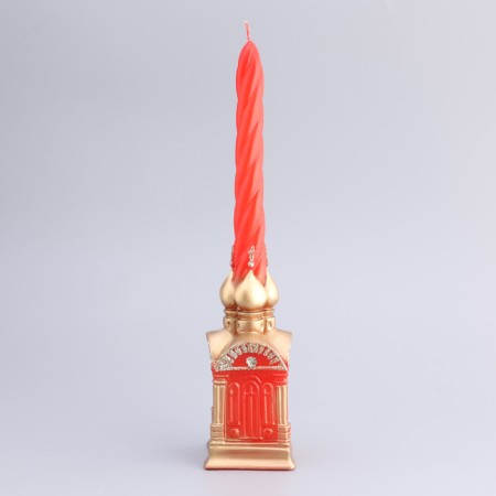 Figure candle large "Easter temple", 5.5x26 cm, 180 grams-2