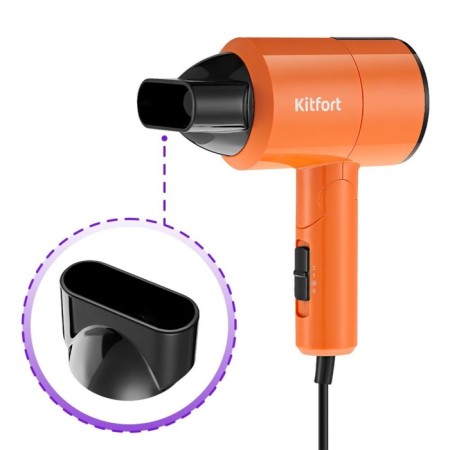 KITFORT KTFORT KT-3240-2, 1100 W, 2 modes, cord 1.8 m, black-orange-4