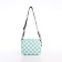 Youth bag with zipper, turquoise color