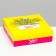 Folding box, "spring mimosa" 20 x 20 x 6 cm