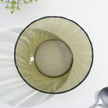 Alta Marea salad bowl, d = 20 cm, glass, haze-1