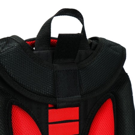 School backpack 38 x 30 x 16 cm, ergonomic back, stavia "race", black-8