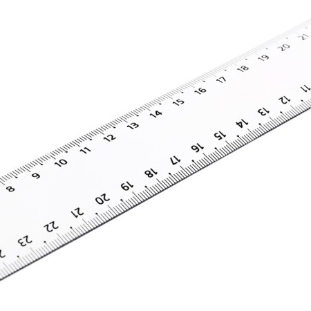 Line 30 cm Istanm, plastic, 2 scales, transparent, colorless, euro suspension-5