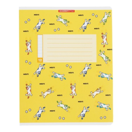 Notebook 12 sheets in the Cotopa Cera, cover Cross Cardboard, VD-LK, Block 60 g/m2, 5 types, mix-6