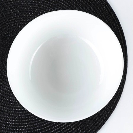 Porcelain salad Wilmax olivia, 1.13 l, d = 18 cm, white color-1