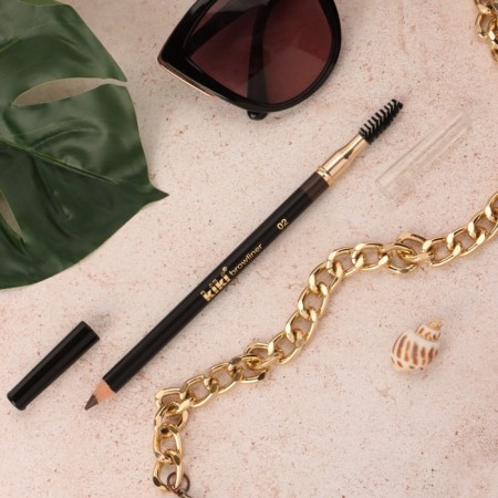 Eyebrow pencil Kiki, with a brush, tone 02 (light brown)-1