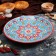Largan Rishtan ceramics "Flowers", 39 cm, blue