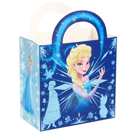 Gift package with packaging paper with silence, 22x22x12 cm, cold heart-3