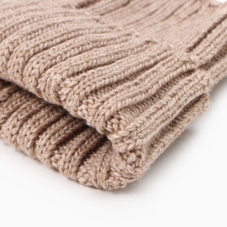 Kit for children (hat, snood), beige color, size 54-56-2