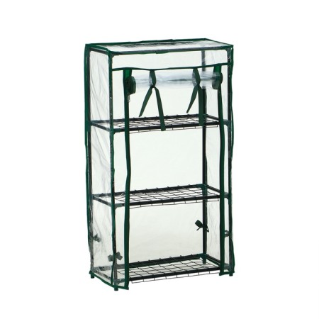 Greenhouse-string 3 shelves (mesh) 46*24*80 cm, PVC film, met. Pipe D-12 mm-10