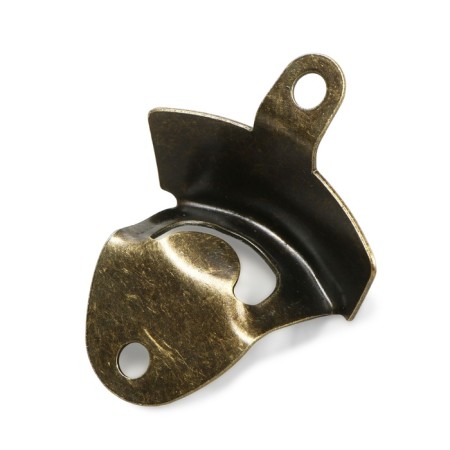 Wall opener for glass bottles of tundra, bronze-3