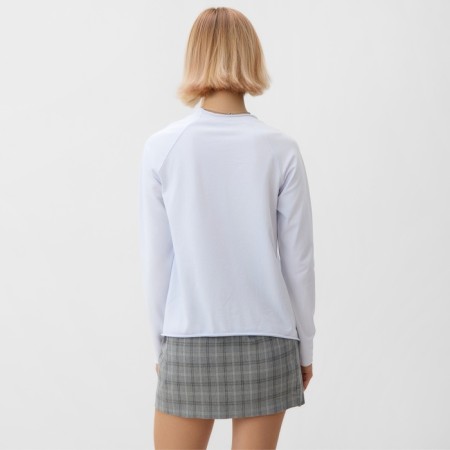 Jumper (Longsliv) Women's Minaku: Minaku: Basic Line Collection, Color White Rr. 48-4