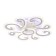 LED ceiling LED with Ambrella Light, Original, Fa5143, 9XLED, 112 W, 8400LUM, 3000-6400K, white color.