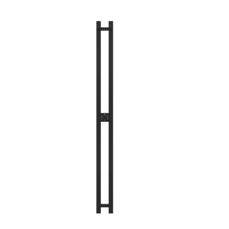 Terminus duo electric heated towel rail "Prof", 1200x110 mm, black matte-1