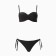 Female swimsuit (swimming trunks 2 pcs), black color, size 42 (38)