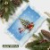 Glass rectangular shade "Winter Fairy Tale", 29 × 18.5 cm