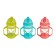 Children's player with silicone tube, 300 ml., With pens, Mix color