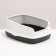Aisha toilet with high side, 45 x 35 x 18.5 cm, gray