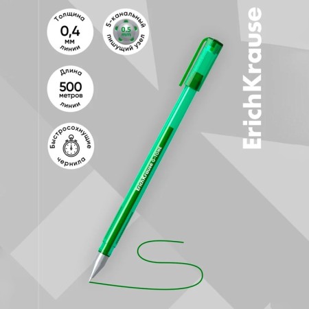 G-tone gel pen, node 0.5 mm, green ink, letter line length 500 meters-2