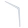 Bracket, 300x250x1 mm, metal, white