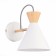 Wall lamp EVOLUCE. Sle125101-01. Modica. 1x40 W, E14, 16x21 cm, white, golden color
