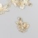 Decor for creativity metal, enamel, rhinestones "butterfly on flowers" 1.9x1.5 cm
